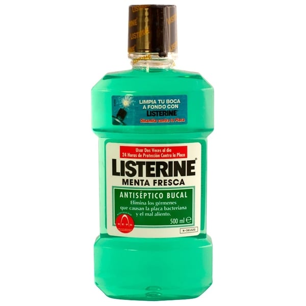 Listerine Elixir Menta Fresca 500ml