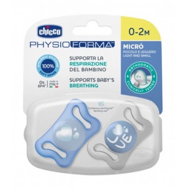 Chicco Chupeta PhysioForma Micro Az 0-2M X2,