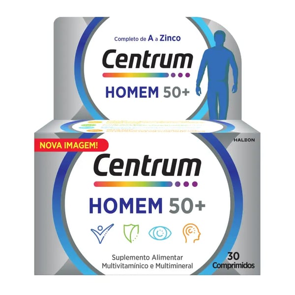 Centrum Homem 50+ Comp X 30 comps