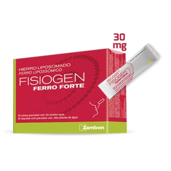 Fisiogen Ferro Forte Saq Grn X 30 gran saq