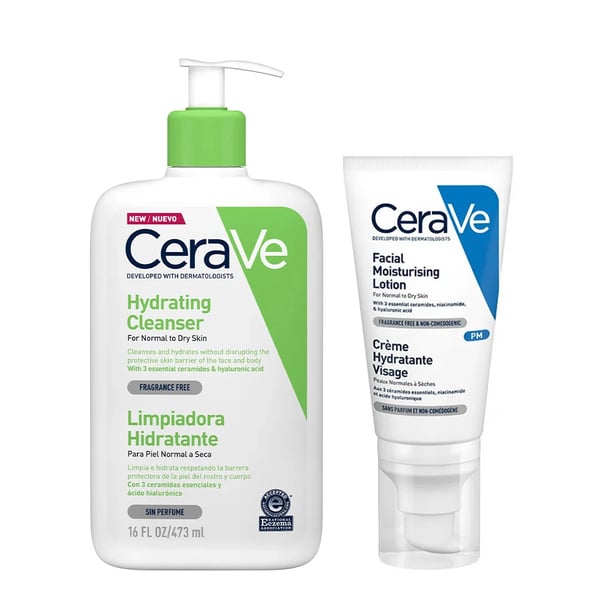 CeraVe Pack Creme de Limpeza Hidratante 473mL + Loção Facial Hidratante PM 52mL