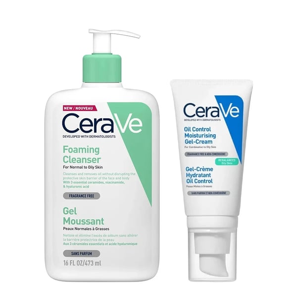CeraVe Pack Espuma de Limpeza 473mL + Oil Control Gel-Creme Hidratante 52mL